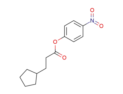 3-cyclopentanepropanoic acid p-nitrophenyl ester