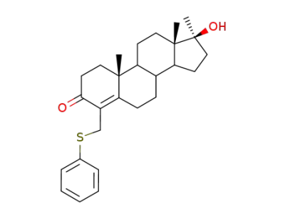 17β-hydroxy-17-methyl-4-[(phenylthio)methyl]androst-4-ene-3-one